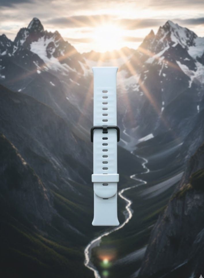Sport Silicone Strap For Huawei Watch Fit 3 (2024) Bracelet White